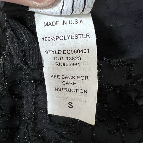 VTG Prom Dress Maxi Y2K 90s Beaded 2 Pc Black Gothic Grunge Goth Romantic Satin - Picture 12 of 16